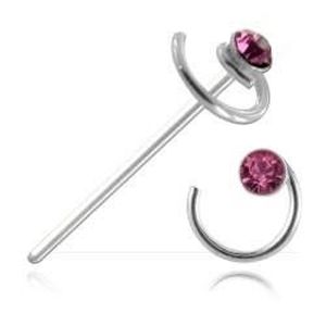 Clou de nez argent Triple strass