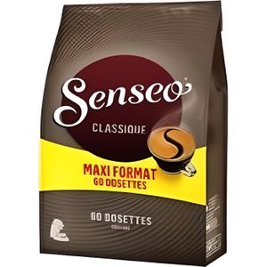 AUCHAN Dosettes de café corsé intensité 7 compatibles Senseo 60