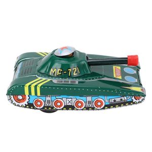 JOUET À TIRER Zerodis Jouet de tank en métal, jouet de modèle de tank militaire, cadeau idéal pour enfants et collectionneurs