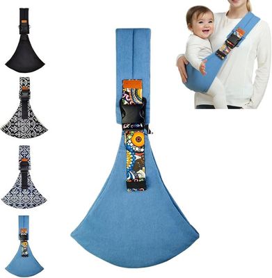 Porte-Bébé Écharpe 2024 Nouveau – Portable Réglable Latéral Ou Frontal – Pour Nouveau-Nés Et Tout-Petits Jusqu'à 20 Kg (Noir)