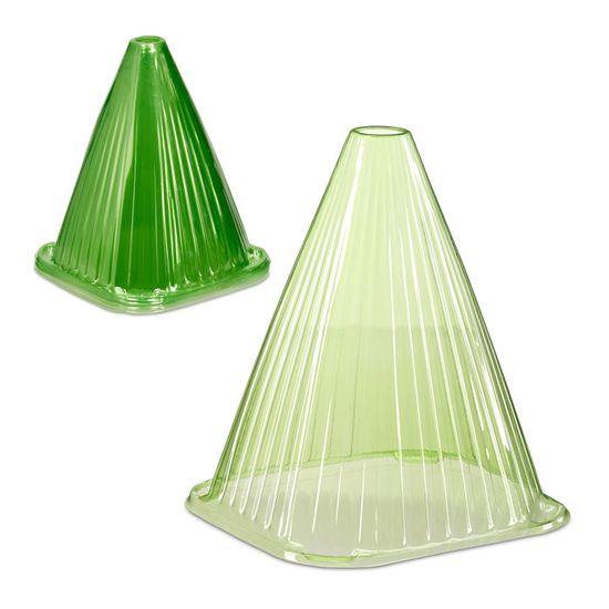 32 Cloches à Salade Relaxdays PVC - Protection Gel Et Escargots, 22x19cm - Pour Jeunes Plants