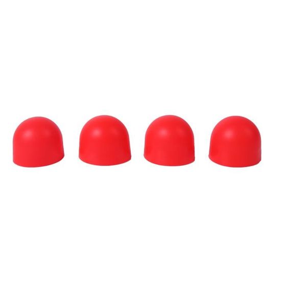 4 Capuchons De Protection Moteur Pour Drone DJI Air 3S / Air 3 / Mavic 3 - Anti-poussière, étanche - Alliage Alu, Rouge/noir - 2