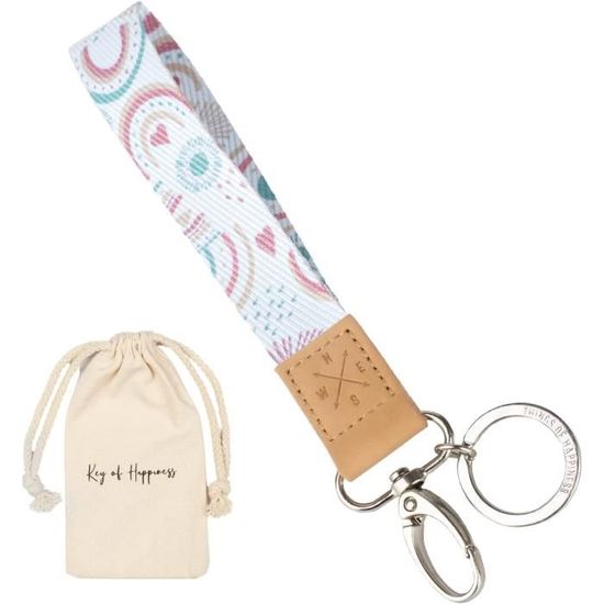 Porte-clés Lanière Rose – Lutte Contre Le Cancer, Sans Marque