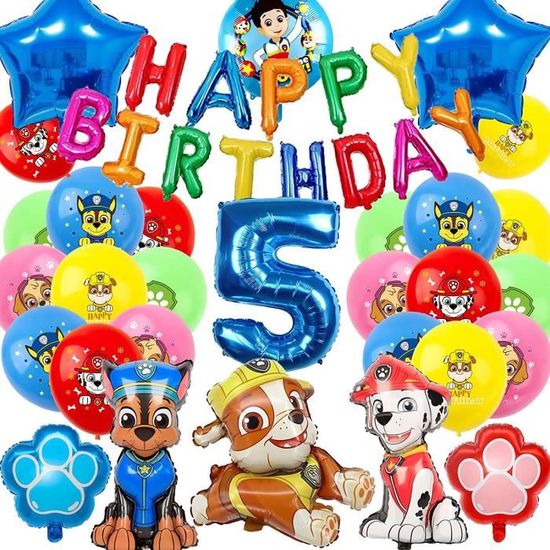 Decoration Anniversaire Garçon,Ballon Anniversaire 5 Ans Pour Enfant