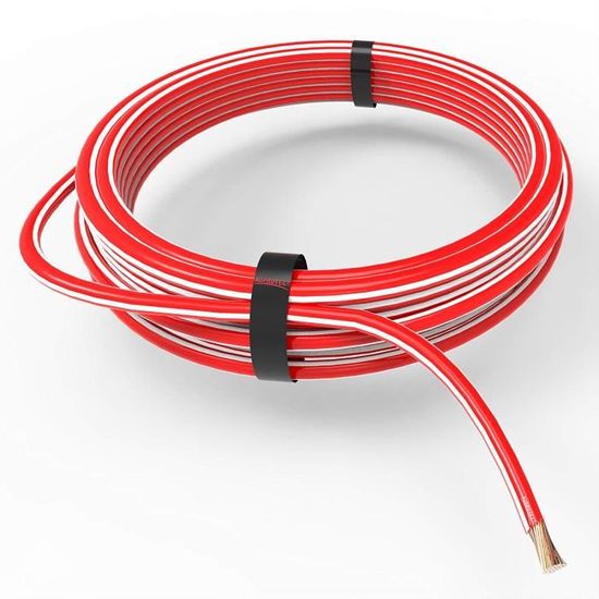 AUPROTEC Câble Véhicule FLRY-B 1m 6,0 Mm² Rouge - Qualité Allemande, Flexible Et Résistant