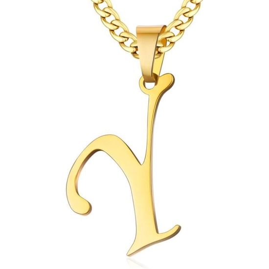 Collier - Pendentif Initiale Lettre "R" - Chaine Dorée L'ATELIER D'AZUR