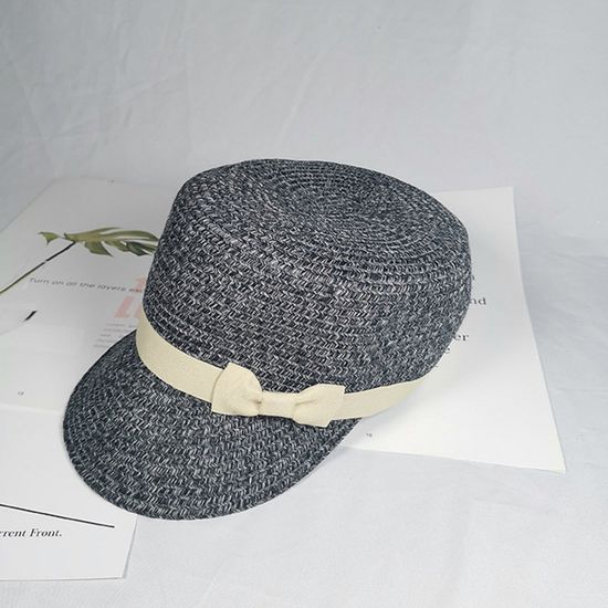 Chapeau Visière En Paille Pour Femme - Protection Solaire, Pliable - Idéal Plage, Jardin, Vacances D'été - Taille Unique (tour 55-58 Cm)