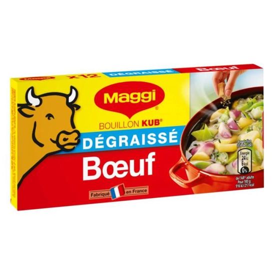 Kub Rasm MAGGI Bouillon kub Dégraissé Bœuf - Cdiscount