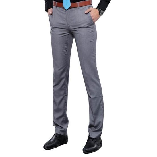 Pantalon d'habit en laine mélangée - Gris - HOMME | H&M CA
