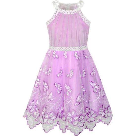 Robe Trapèze Fête Quotidien Robe Fille Manches Papillon Coton - Robe Trapèze été - Fête, Mariage, Quotidien - 5-13 Ans Tenue Fête Mariage Robe Trapèze Fête Quotidien Robe Fille Manches Papillon Coton - Robe Trapèze été - Fête, Mariage, Quotidien - 5-13 Ans Tenue Fête Mariage