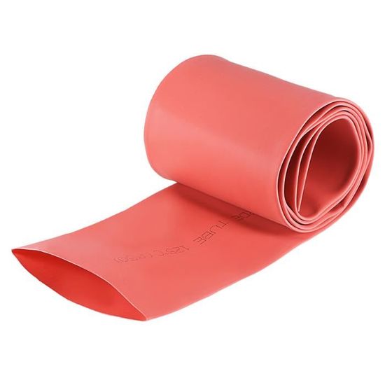 Gaine Thermorétractable PVC Bleu 350mm Large 220mm Diamètre 1m | Tube Protection Batterie 18650 21700 Rétractable 80°C