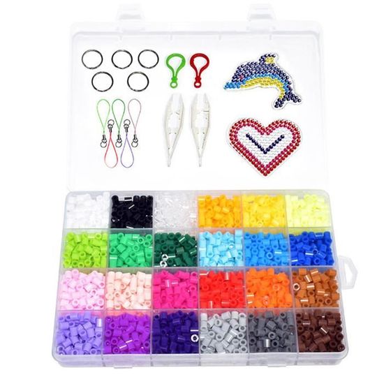 Kit De 3400 Perles Pony Multicolores - Pour Fabriquer Bracelets, Colliers, Bijoux DIY - Taille 6x9mm, 36 Couleurs