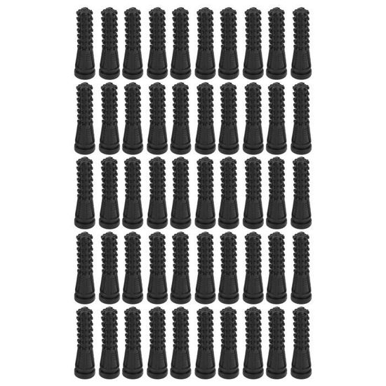 50 Plumes Ailettes Caoutchouc Pour Flèches Tir à L'arc - Bande Zèbre, 2 Pouces, DIY