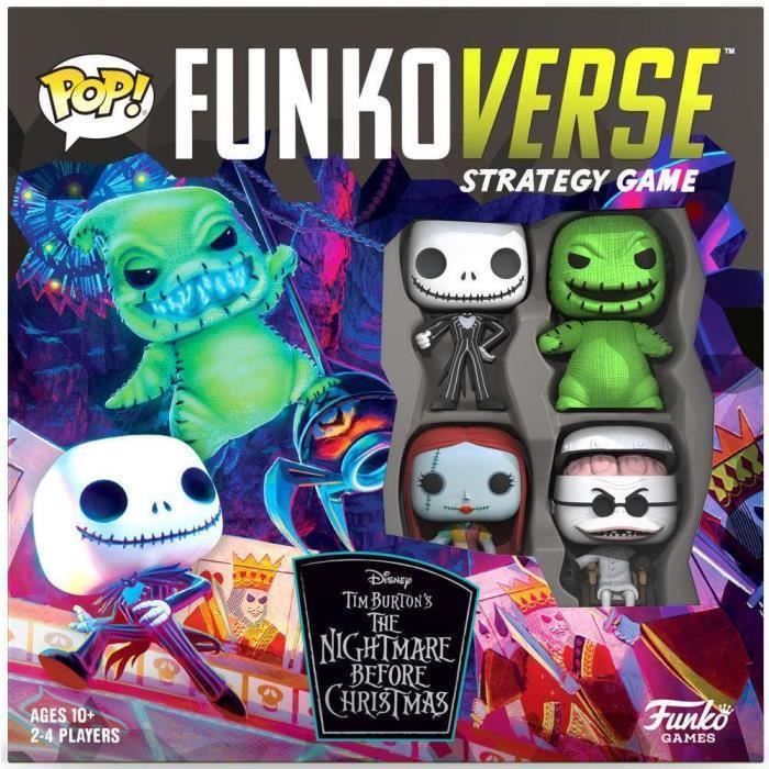 English POP Funkoverse board game Nightmare Before Christmas 4pcs - - - Ocio Stock