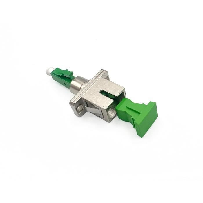 Adaptateur à Fibre Optique Câble Monomode Simplex LC-APC Male à SC-APC ...