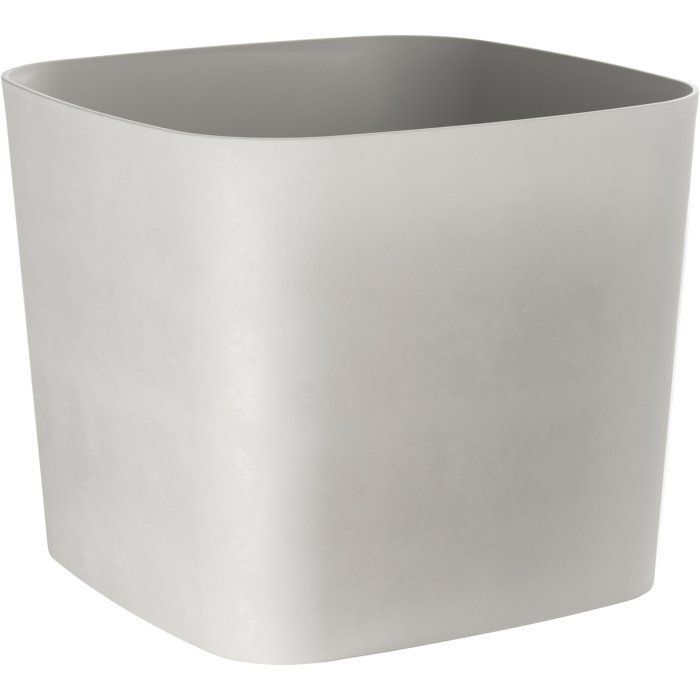 Pot de fleurs carré GARDEN ID Swing Square 16 30 x 30 x 25 cm Pierre