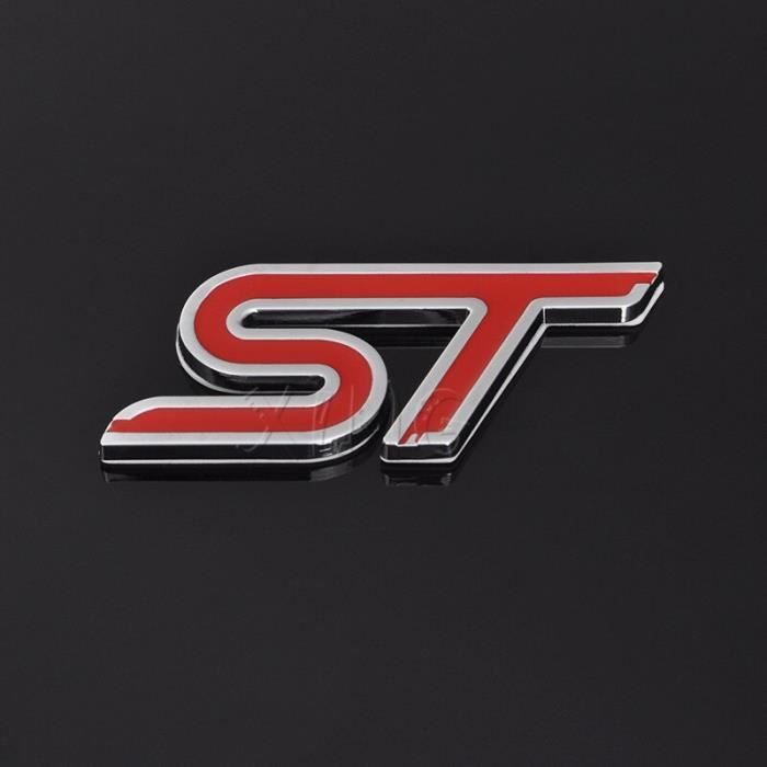 Autocollant de voiture 3D Emblème de voiture, Badge de Sport, pour Ford ST Logo Focus Fiesta Ecosport 2009 2015, a XL96569412