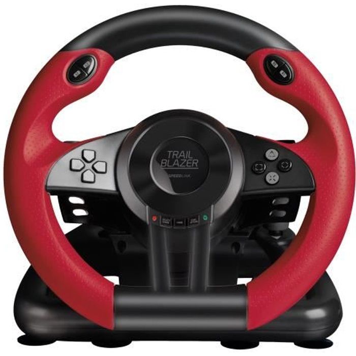 SPEEDLINK TRAILBLAZER Racing Wheel Ensemble volant et pédales filaire noir pour Sony PlayStation 3, Microsoft Xbox One, Sony…