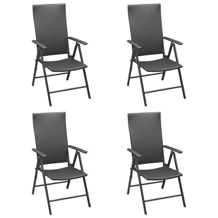 ����Super moderne - Lot de 4 Fauteuil de Jardin -Chaises de jardin Moderne- Chaise Fauteuil Confortable - Chaise d'extérieur -5907