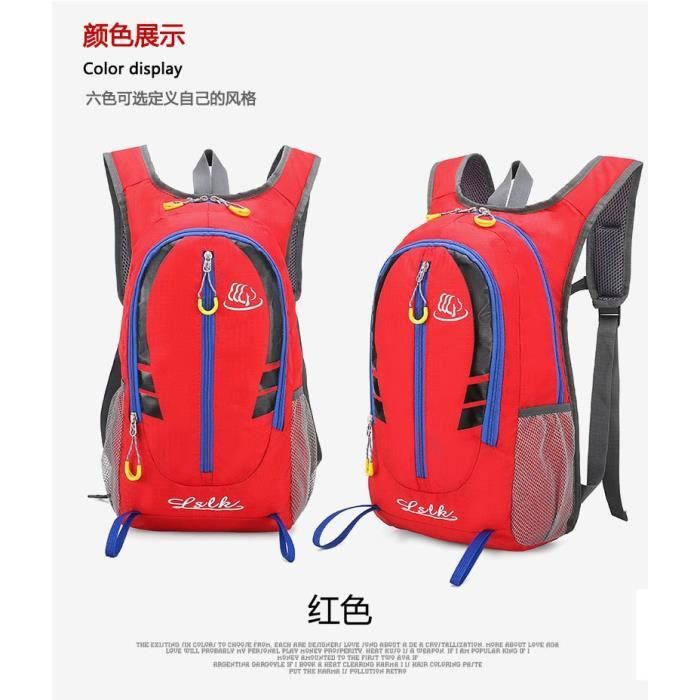 Rouge couleur 20L -Sac à dos étanche unisexe en Nylon, 20l, Portable, voyage en plein air, randonnée, cyclisme, escalade, Sport, ult