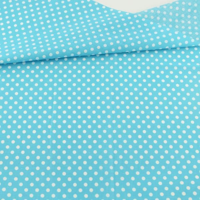 Fat Quarter Sky Blue White Dots Designs Patchwork Cotton Fabric Home Textile Sewing Lining Tecido 2016 News Beginner's - Type 20x25