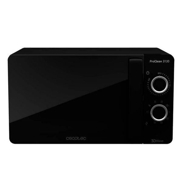 Four Micro-ondes grill design noir élégant, Minuterie, 20 L, 700 W, Noir