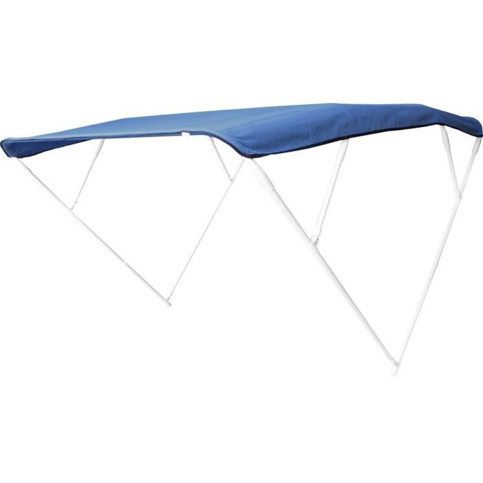 Bimini 4 arceaux Aluminium Cape Horn 240X140X255 - Bleu