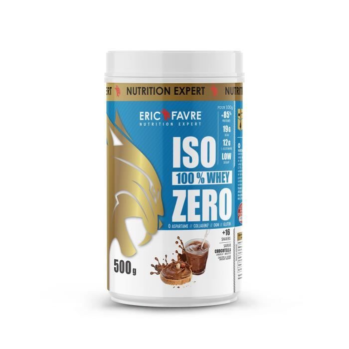 Eric Favre - Iso Zero 100% Whey Protéine - Proteines - Chocotella - 500g