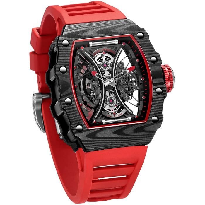 FEICE FM602 Montre automatique pour homme avec mouvement japonais et squelette