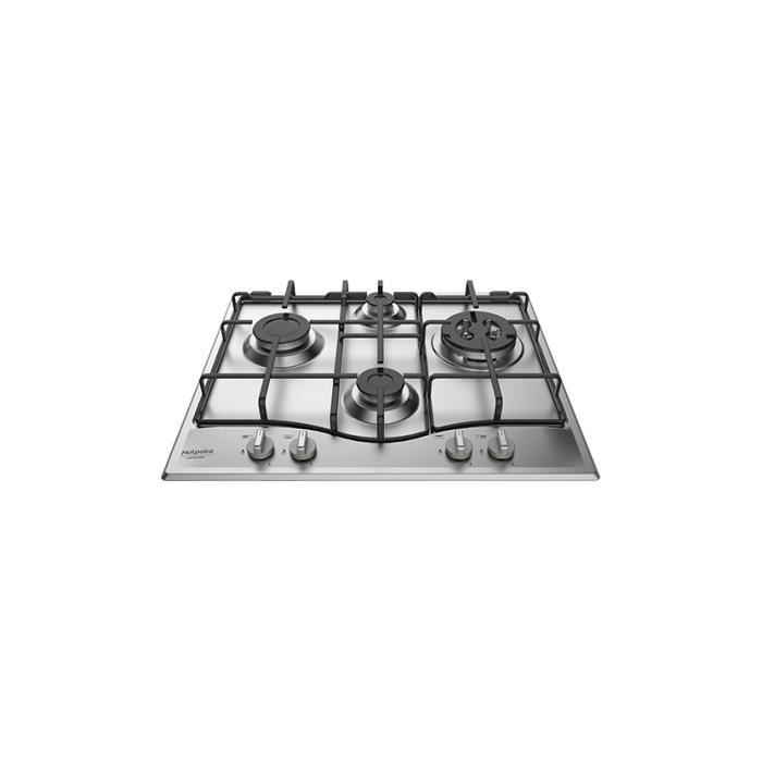Hotpoint PCN 642 T-IX-HAR, Intégré, Cuisinière à gaz, Acier inoxydable, Acier inoxydable, 1000 W, 5,5 cm