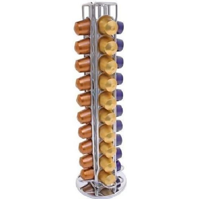 Porte Capsules Distributeur Supports Dosettes rotatif pour capsules Nespresso 40