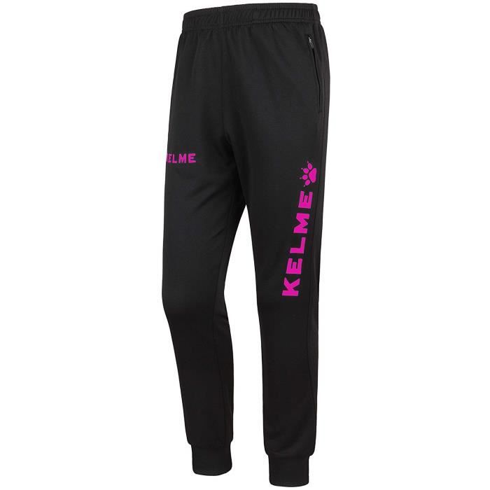 Kelme Global Pantalons Longs, survêtement Homme XL Noir/Rose (Fuchsia) - 75054_XL_Negro / Rosa (Fucsia)