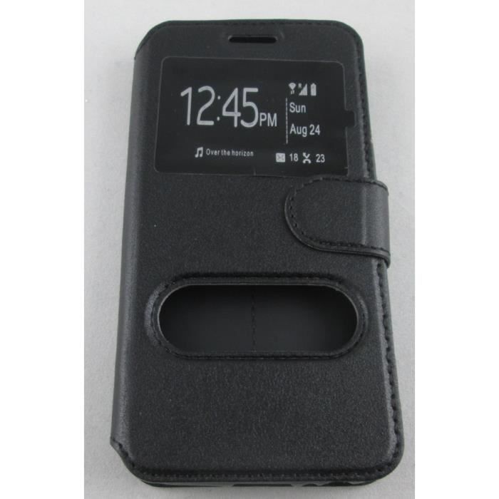 étui portefeuille samsung galaxy A3 2017 noir