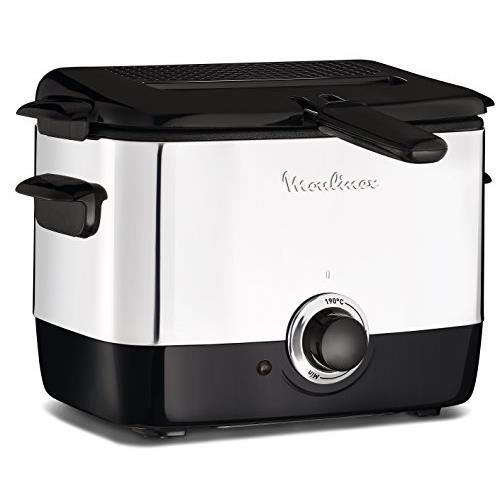 Moulinex MINIFRITO Friteuse, 1L AF220010, 1000 W, 1 Liter, Argent métallique AF220010