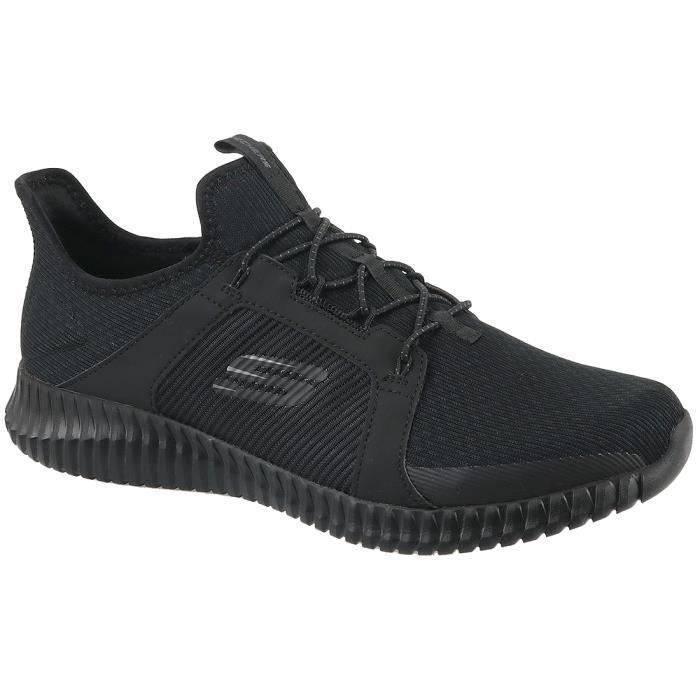 SKECHERS Baskets Elite Flex - Homme - Noir