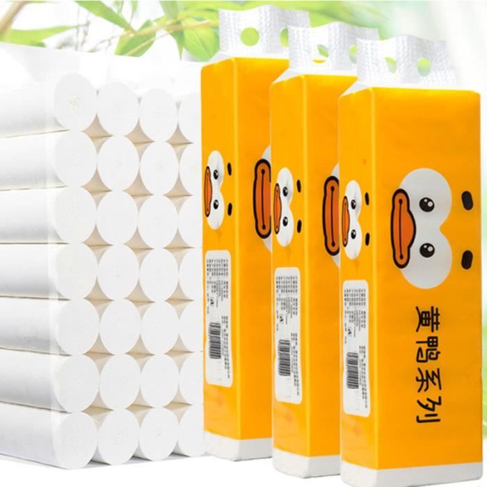 14 Rouleaux De Papier Toilette En Vrac Rouleau De Papier Hygiénique Salle De Bain Blanc Doux 4 Plis Pour La Maison Nouveau