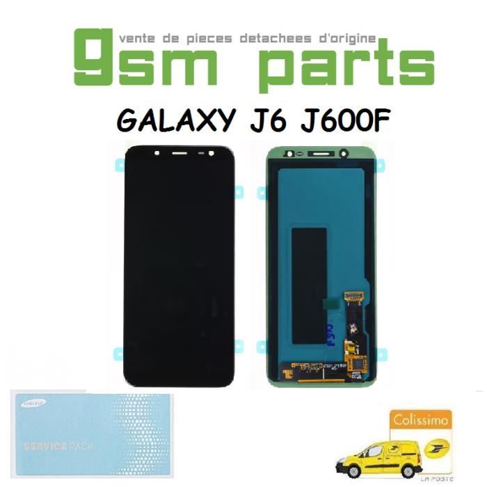 Ecran LCD NOIR Original Samsung Galaxy J6 2018 SM-J600F (LCD SERVICE PACK ORIGINAL ET GARANTIE)