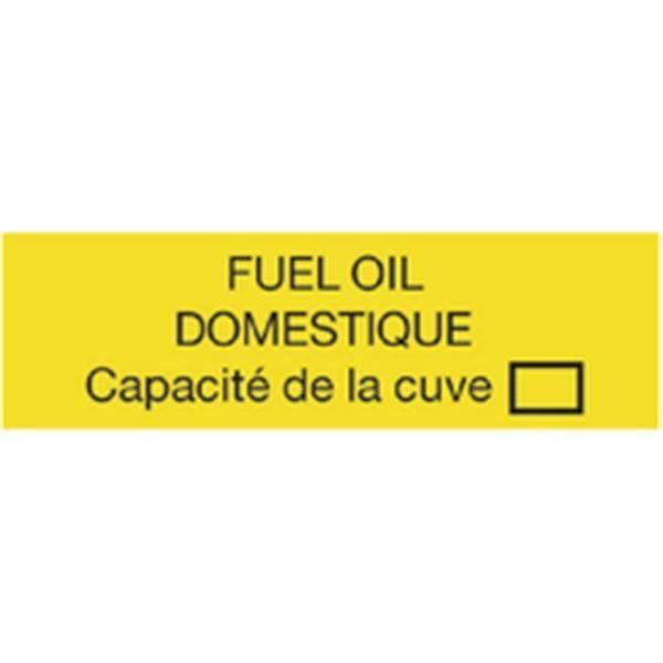 Self climat Plaque Capacité fioul domestique Réf 308095