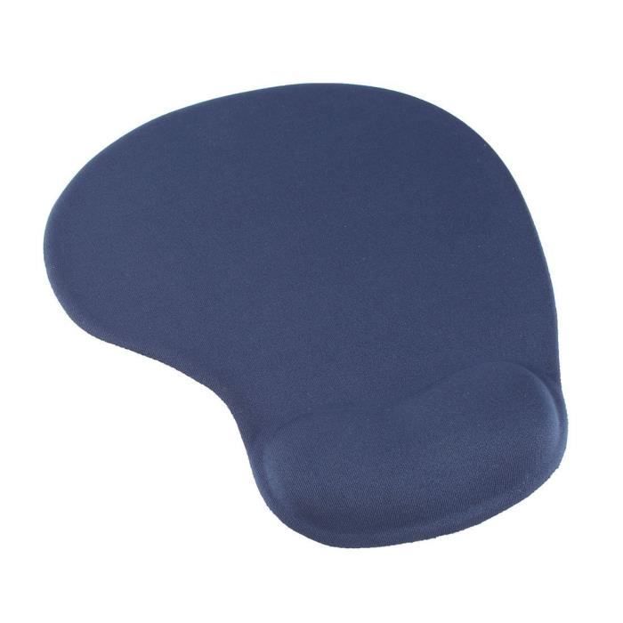 Tapis de Souris 3D Tapis de Souris Poignet Coussin Repose-main Ergonomique Confort Gel Antidérapant Silicone Souris Pad bleu