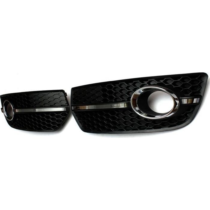 2Pcs Avant Antibrouillard S-line Style Grille Pare-chocs Pr VW Audi Q5 2009-2011