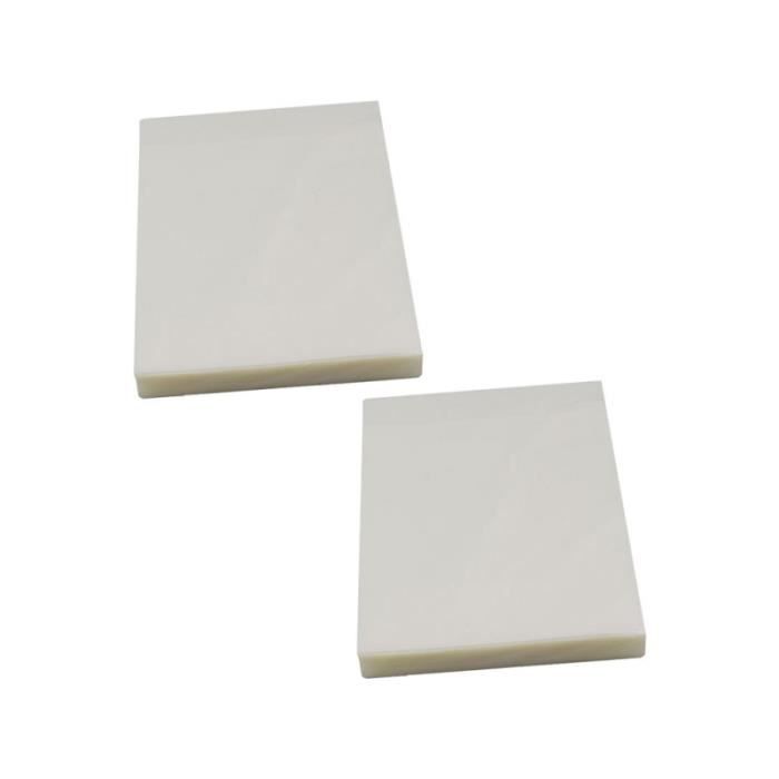 200 Pcs Transparent Universel Feuilles De Plastification Thermique Pochettes Film RELIEUSE - PLASTIFIEUSE - PERFORELIEUSE