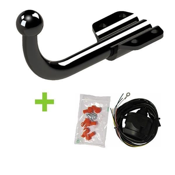 Attelage WABB démontable avec outils + faisceau standard 7 broches pour Citroen Jumpy I 5 portes Pack attelage RDAO-faisceau