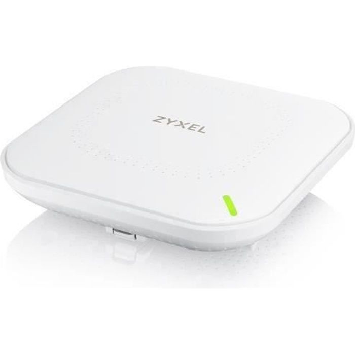 Zyxel Point daccès véritablement WiFi 6 AX1800 (802.11ax bi-Bande), 1,77 GB/s avec ODFMA et Double antenne MU-MIMO 2x2, contrôlable