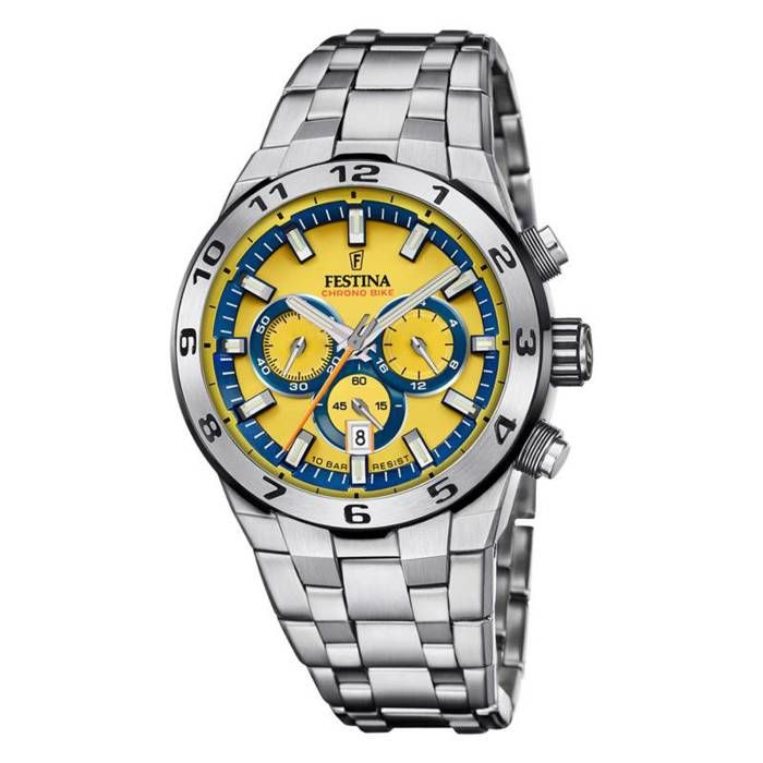 Festina Montre Homme Classics Bleu Bracelet Cuir - Élégante Et Confortable - Collection Classique