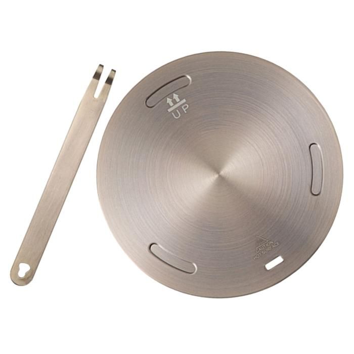 Adaptateur Plaque Induction 24cm LEUOVE - Avec Poignée Amovible Pour Cafetière Moka
