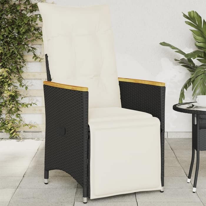 vidaXL Chaise inclinable de jardin avec coussin - vue 2