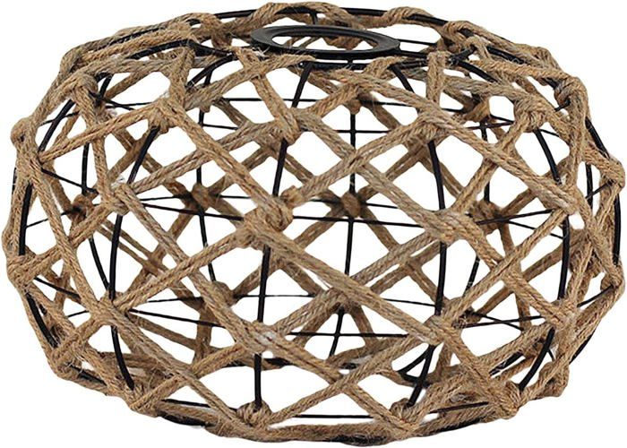 SHIKUN Abat-jour Tissé En Bambou Plafonnier En Bambou Style Vietnamien Pendentif Lumière Lustre Décoratif Plafonnier Ronde Pour Restaurant, Couloir, Salon, Bar, Café