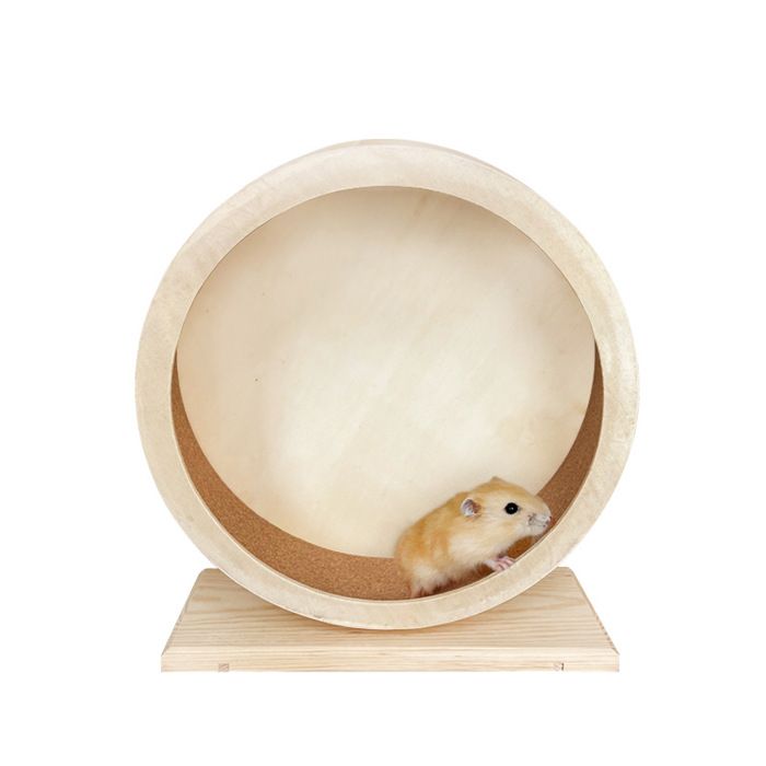 Meilleurs prix pour Roue pour hamster sur support en bois de 17,8 cm Roue silencieuse pour hamsters, cochons d'Inde, hérissons, chinchillas