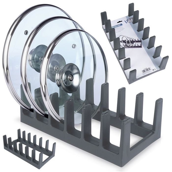 Support Pour Assiette 20 Cm, Plastique Noir. | MON OEIL