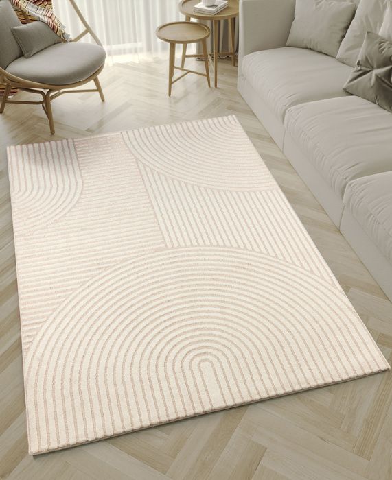 Tapis Moderne - THE CARPET - Everest - Haute Densité - Doux - Beige - 160 x 230 cm